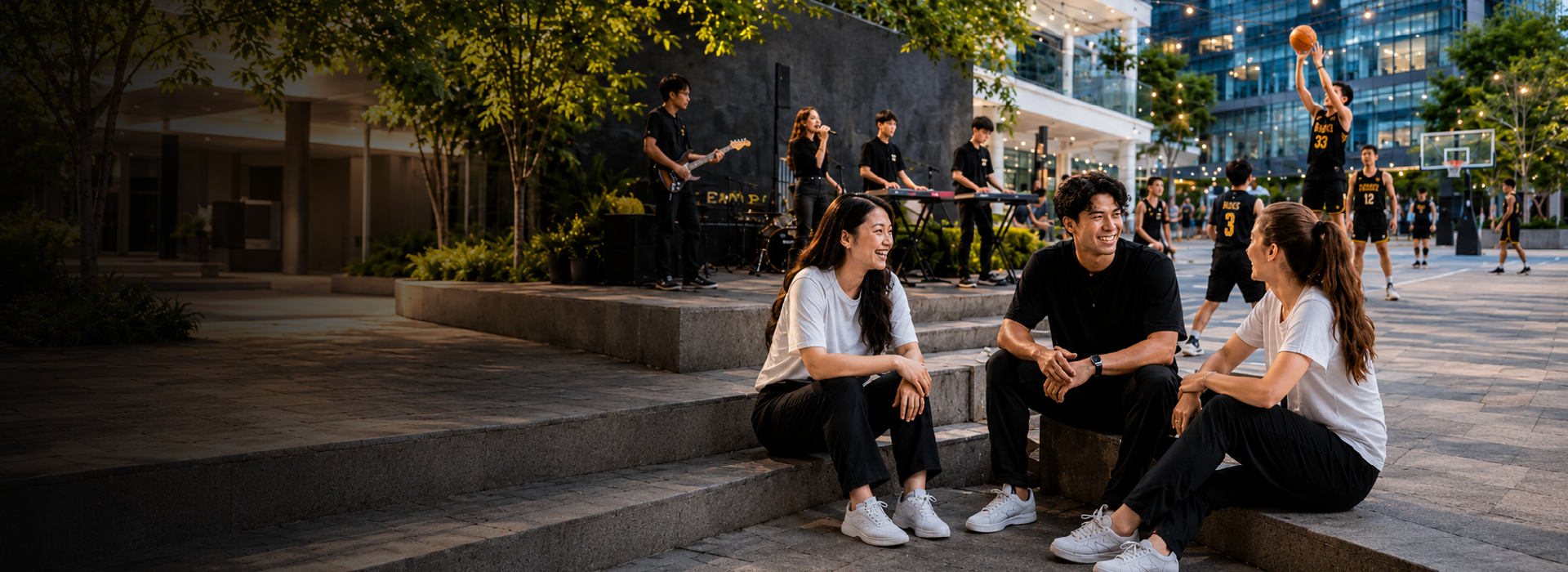 BAC students enjoying campus life in Singapore